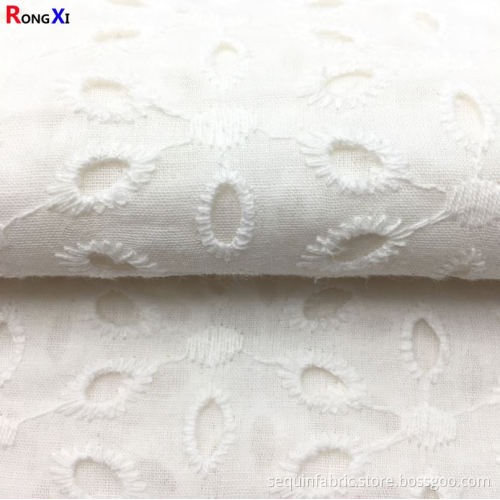Cotton Eyelet Fabric 100% Cotton lace fabric